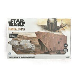 Star Wars Mandalorian Razor Crest & Sandcrawler Set SEALED